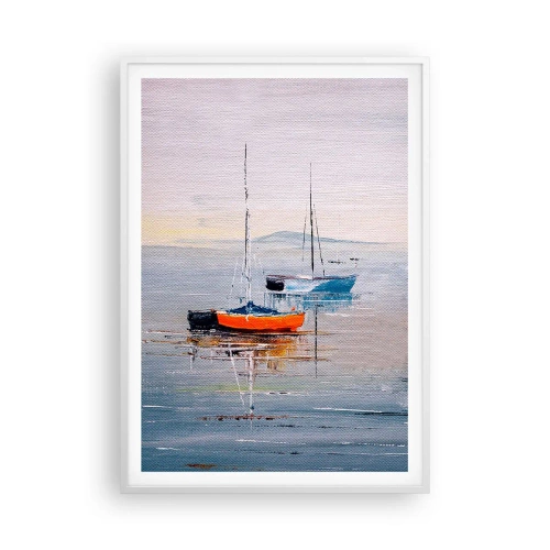 Affiche dans un cadre blanc - Poster - Un repos bien mérité - 70x100 cm