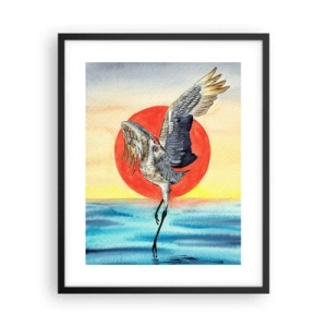 Affiche dans un cadre noir - Poster - Il est temps de rentrer - 40x50 cm