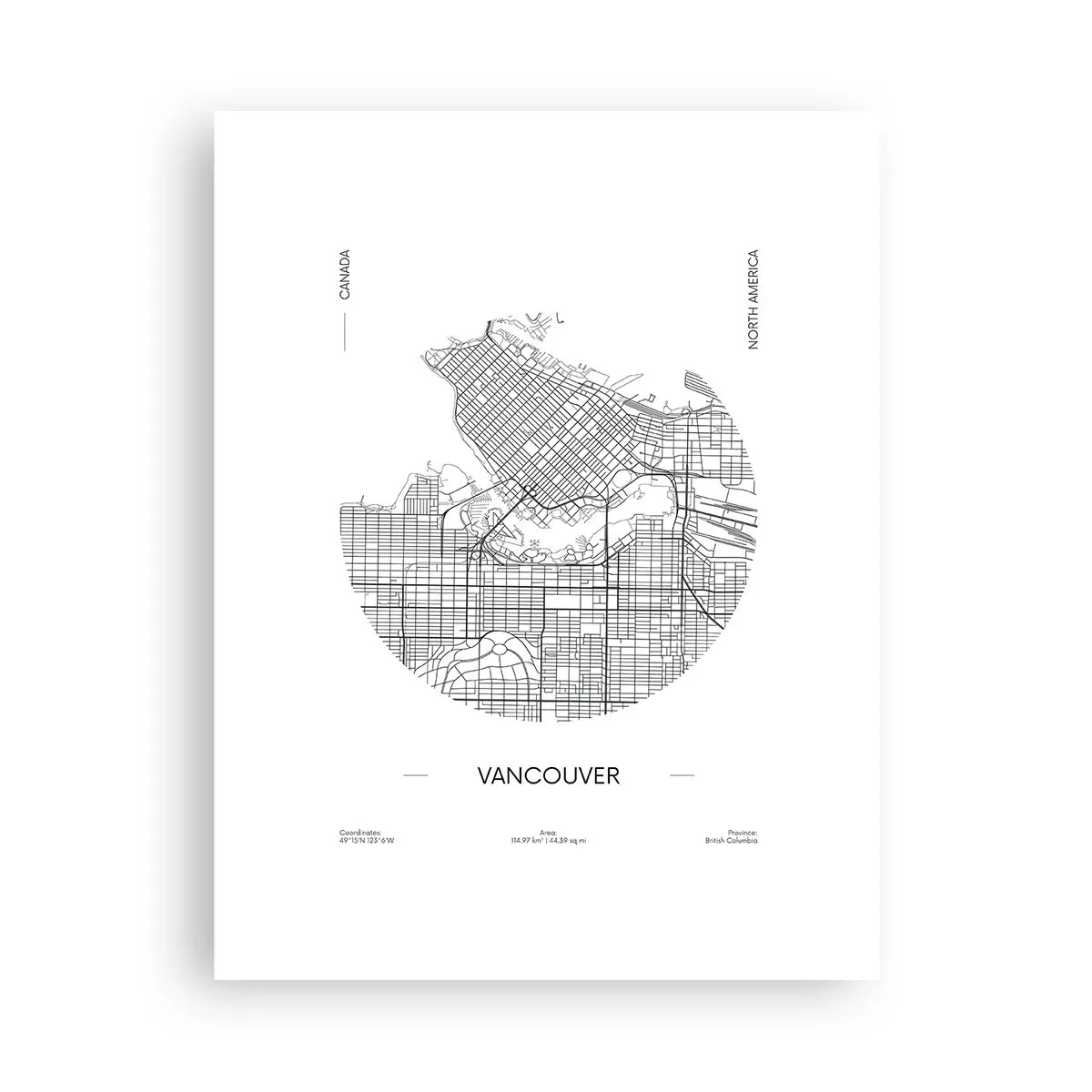 Affiche - Poster - Anatomie de Vancouver - 30x40 cm