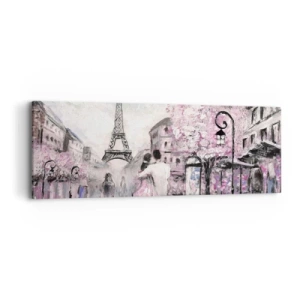 Impression sur toile - Image sur toile - Comment tomber amoureu, il faut juste... - 90x30 cm