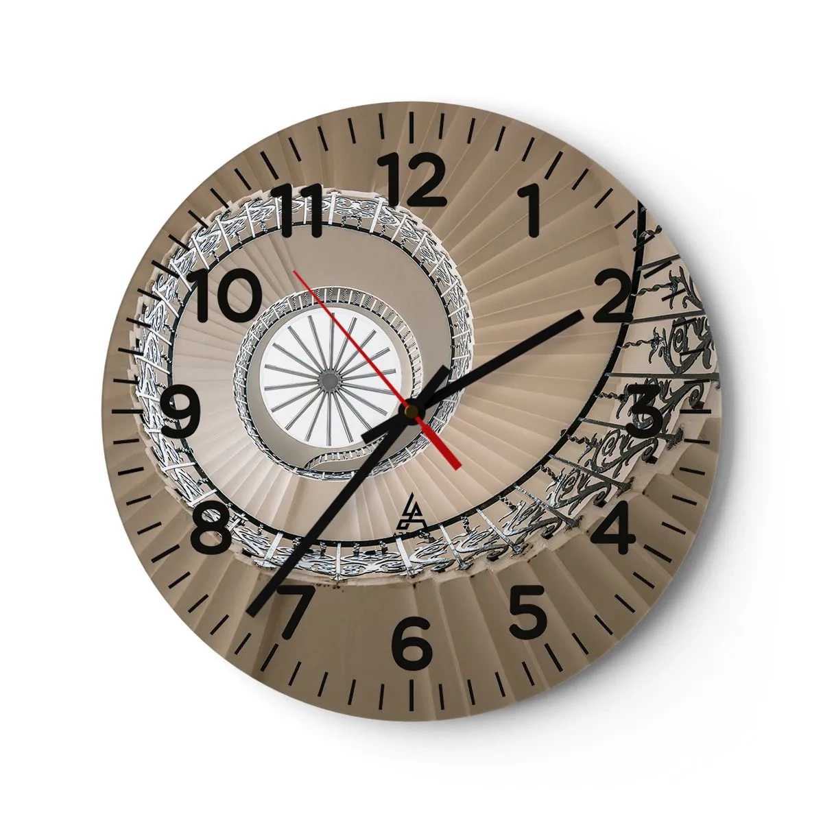 Horloge murale - Pendule murale - À l'intérieur de la coquille - 40x40 cm