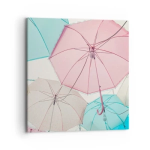 Impression sur toile - Image sur toile - Parfois le soleil, parfois la pluie - 70x70 cm