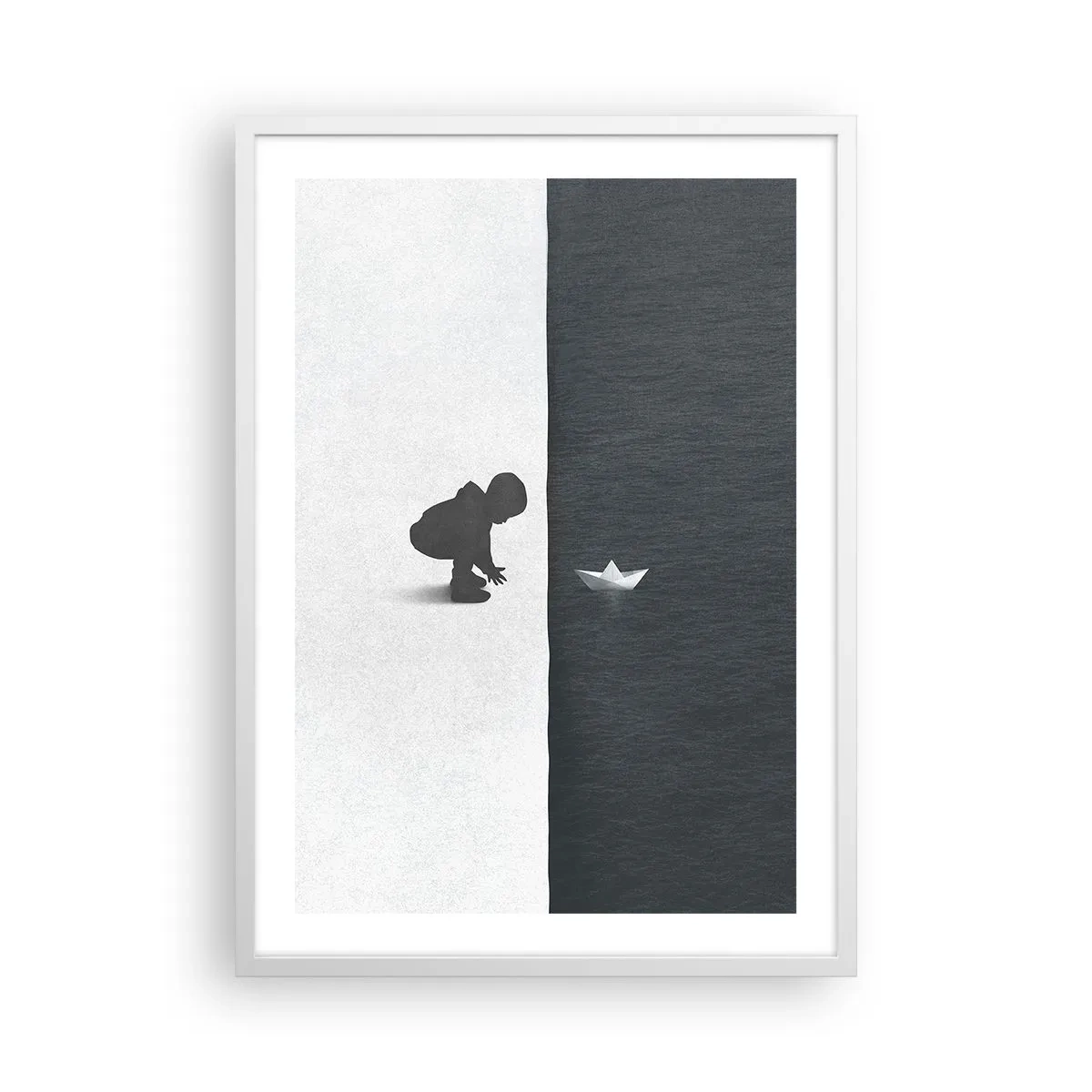 Affiche dans un cadre blanc - Poster - Grande expédition - 50x70 cm