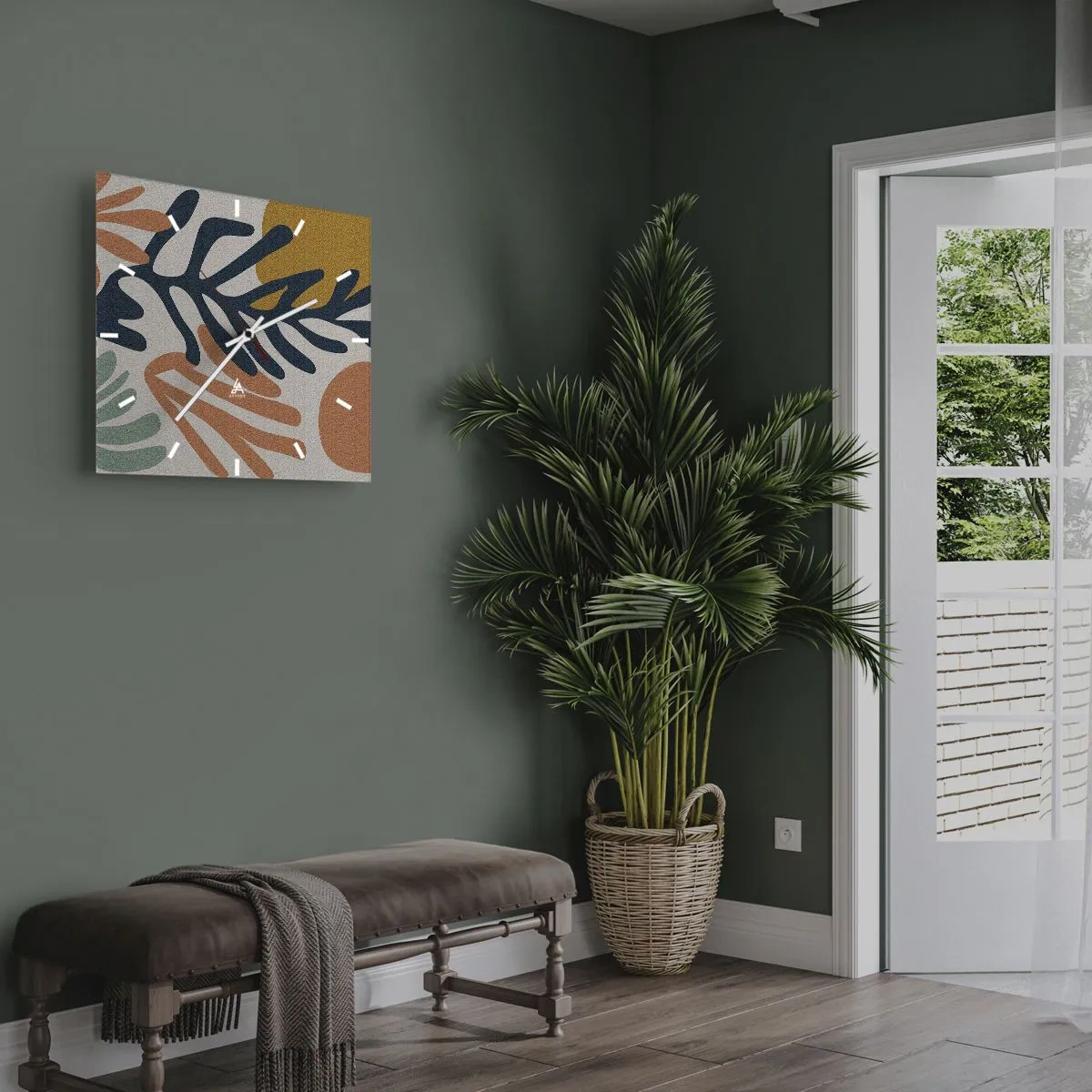 Horloge murale - Pendule murale - Mers de corail - 40x40 cm