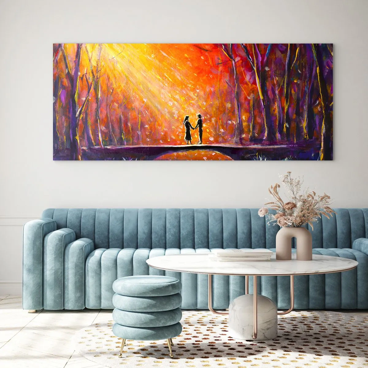 Impression sur verre - Image sur verre - Le ciel les aime aussi - 100x40 cm