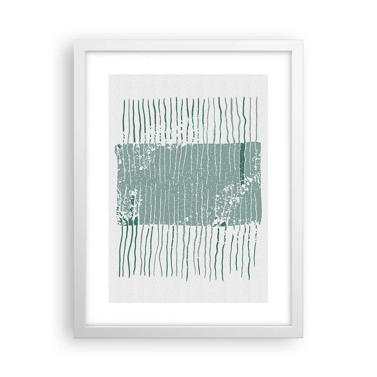 Affiche dans un cadre blanc - Poster - Abstraction de la mer - 30x40 cm