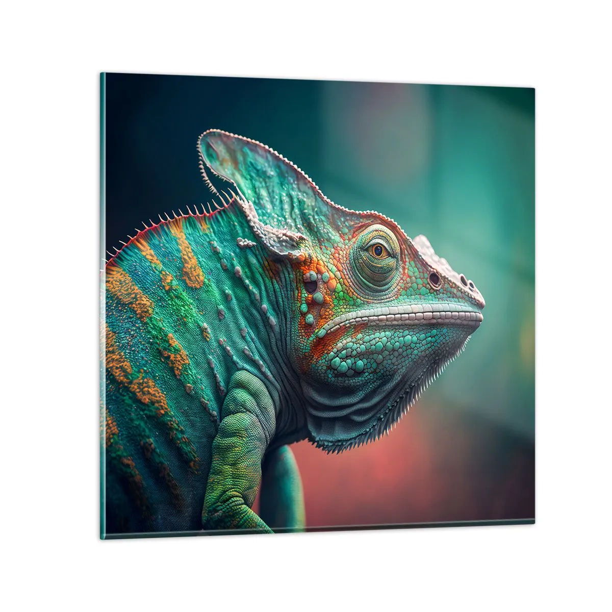 Impression sur verre - Image sur verre - Vous me voyez? Pas bien… - 60x60 cm