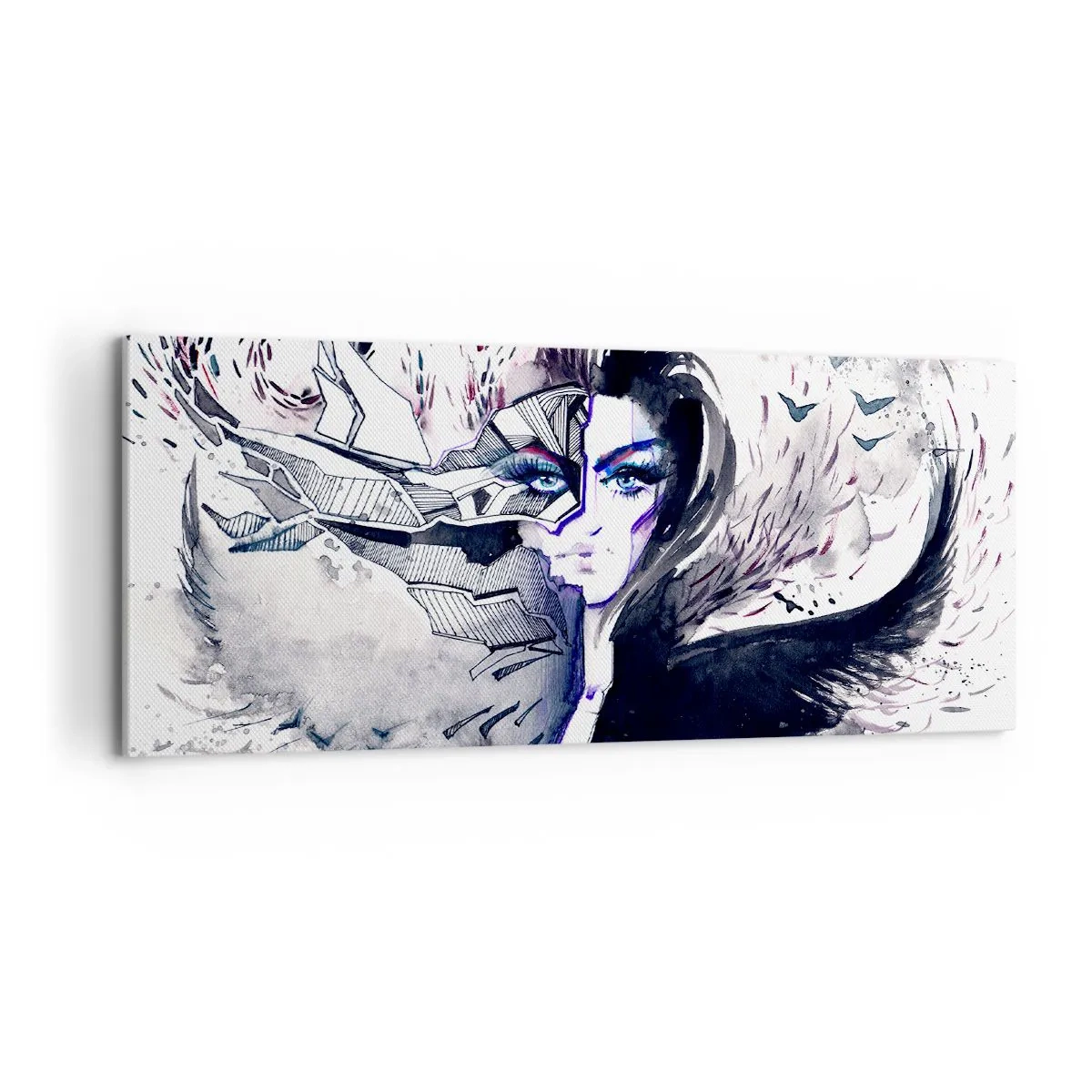 Impression sur toile - Image sur toile - Démoniaque et belle - 100x40 cm
