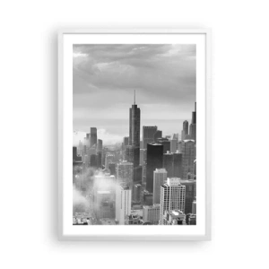 Affiche dans un cadre blanc - Poster - Paysage américain - 50x70 cm