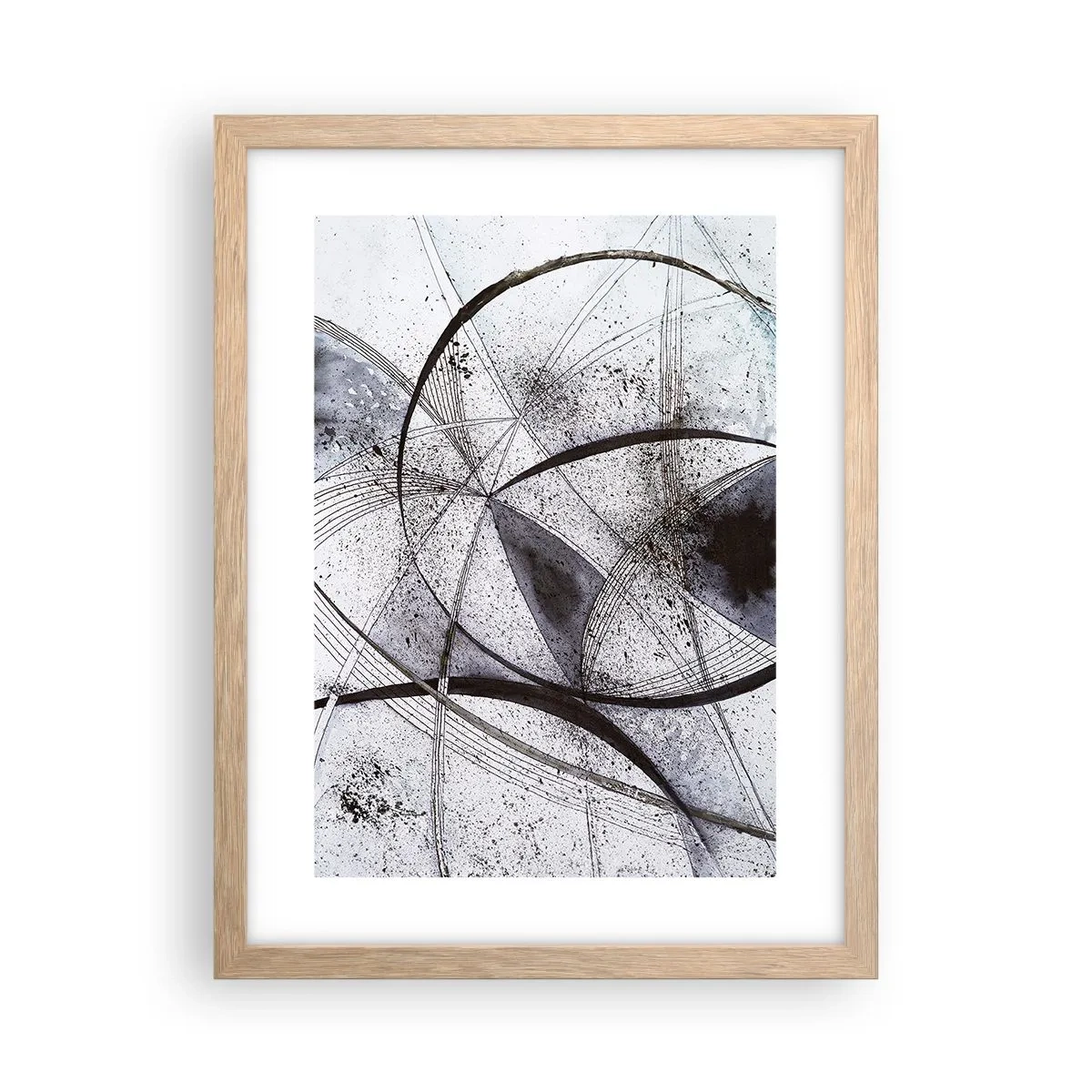 Affiche dans un chêne clair - Poster - Fantaisie futuriste - 30x40 cm