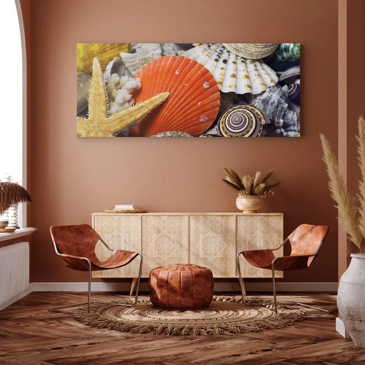 Impression sur toile - Image sur toile - Trésors de l'océan - 100x40 cm