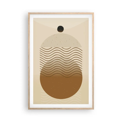 Affiche dans un chêne clair - Poster - Sur l'origine des figures géométriques - 61x91 cm