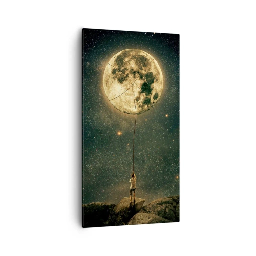 Impression sur toile - Image sur toile - Celui qui a volé la lune - 55x100 cm
