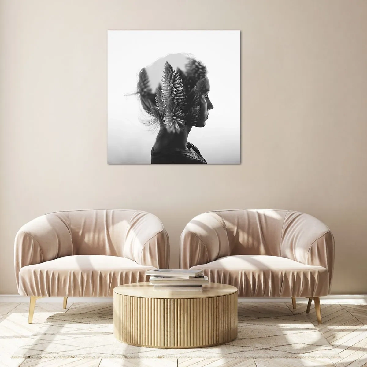 Impression sur verre - Image sur verre - Dame de la pinède - 40x40 cm