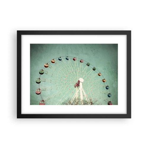 Affiche dans un cadre noir - Poster - Nous vous invitons à vous amuser - 40x30 cm