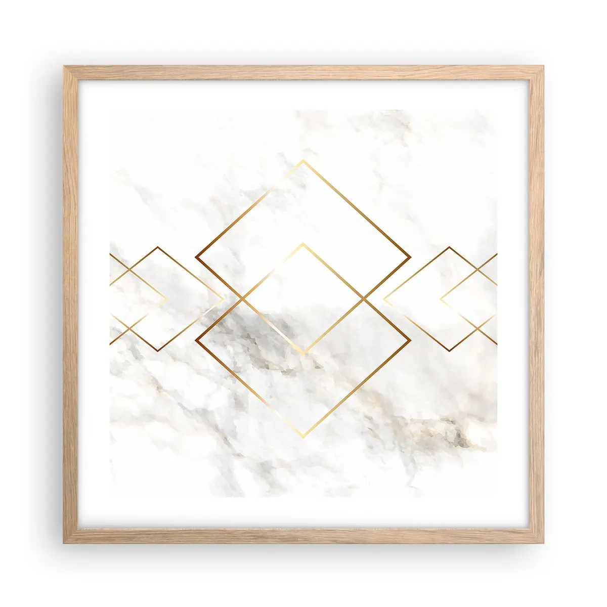 Affiche dans un chêne clair - Poster - Vue à l'infini - 50x50 cm