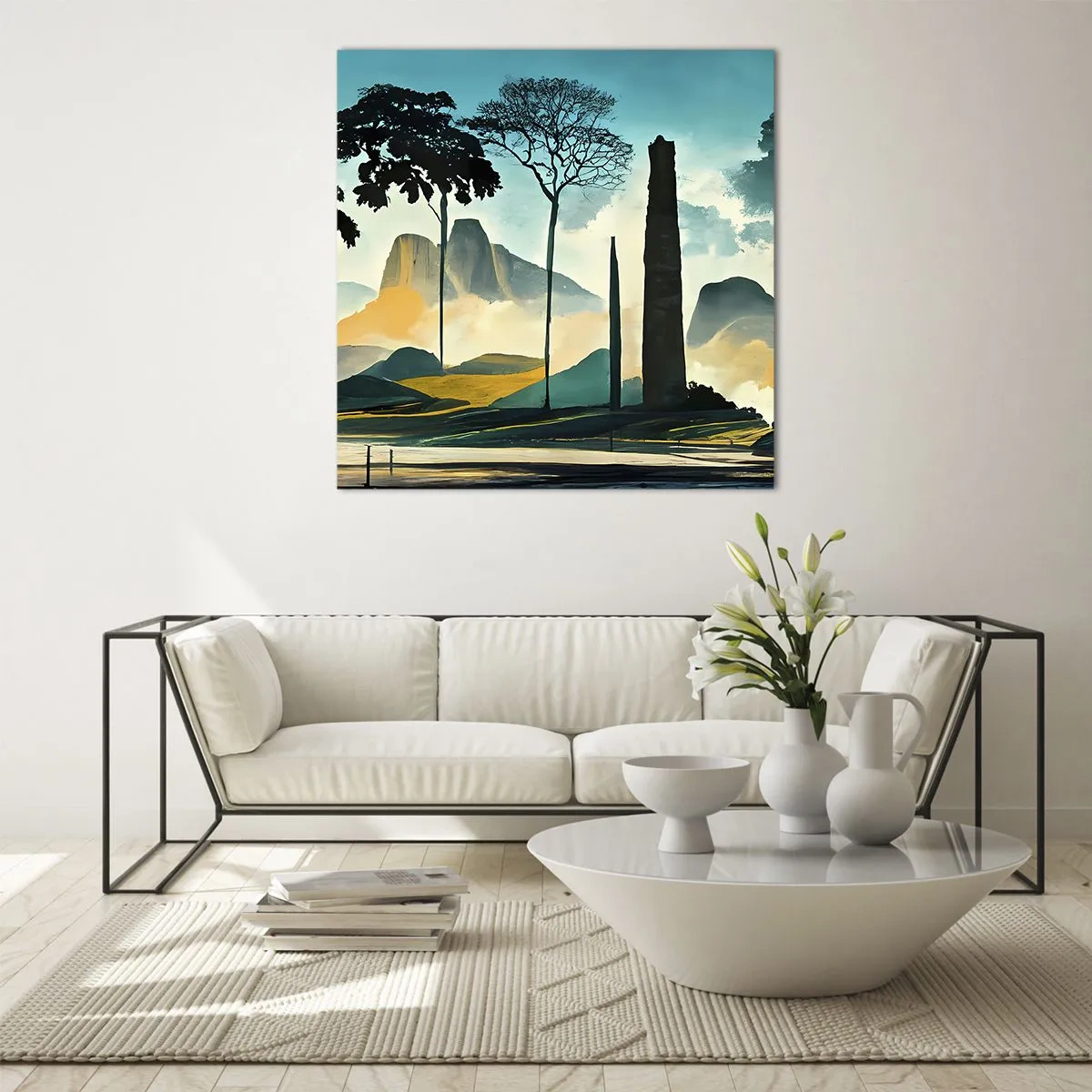 Impression sur verre - Image sur verre - Toujours de plus en plus haut - 70x70 cm