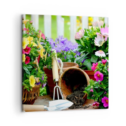 Impression sur toile - Image sur toile - Le jardin de Zosia - 60x60 cm