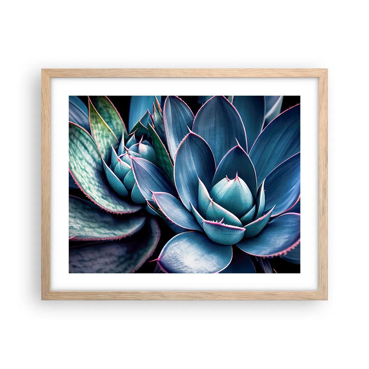 Affiche dans un chêne clair - Poster - Force vital - 50x40 cm