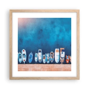 Affiche dans un chêne clair - Poster - En une seule fois - 40x40 cm