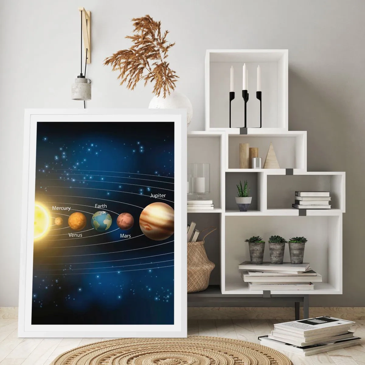 Affiche dans un cadre blanc - Poster - L'une des dix - 50x70 cm