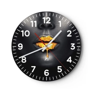 Horloge murale - Pendule murale - Bouche d'or - 40x40 cm