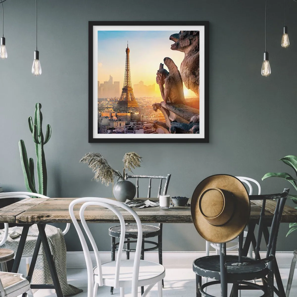 Affiche dans un cadre noir - Poster - Tellement de choses ont changés... - 50x50 cm