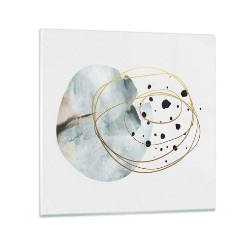 Impression sur verre - Image sur verre - Emmêlement de l'espace - 40x40 cm