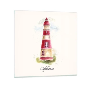 Impression sur verre - Image sur verre - Il y a toujours beau temps autour - 50x50 cm