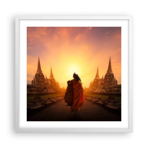 Affiche dans un cadre blanc - Poster - En paix pour l'éternité - 50x50 cm