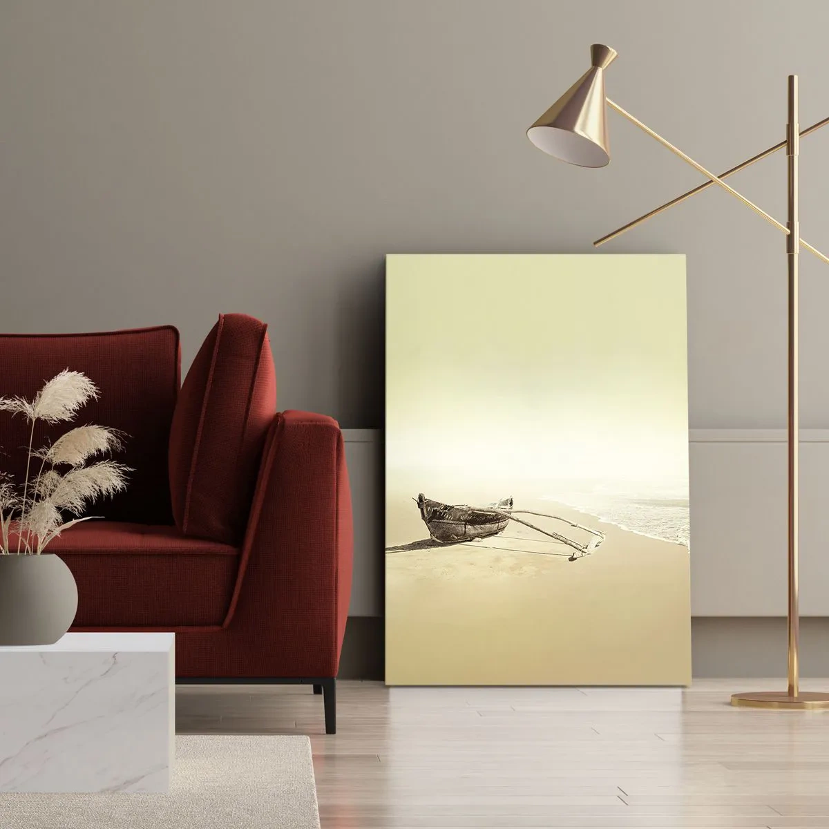 Impression sur toile - Image sur toile - Mémoire des mers du sud - 55x100 cm