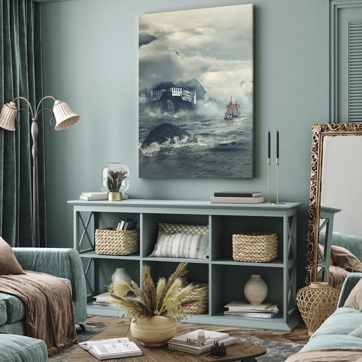 Impression sur toile - Image sur toile - Dans l'eau magique - 55x100 cm