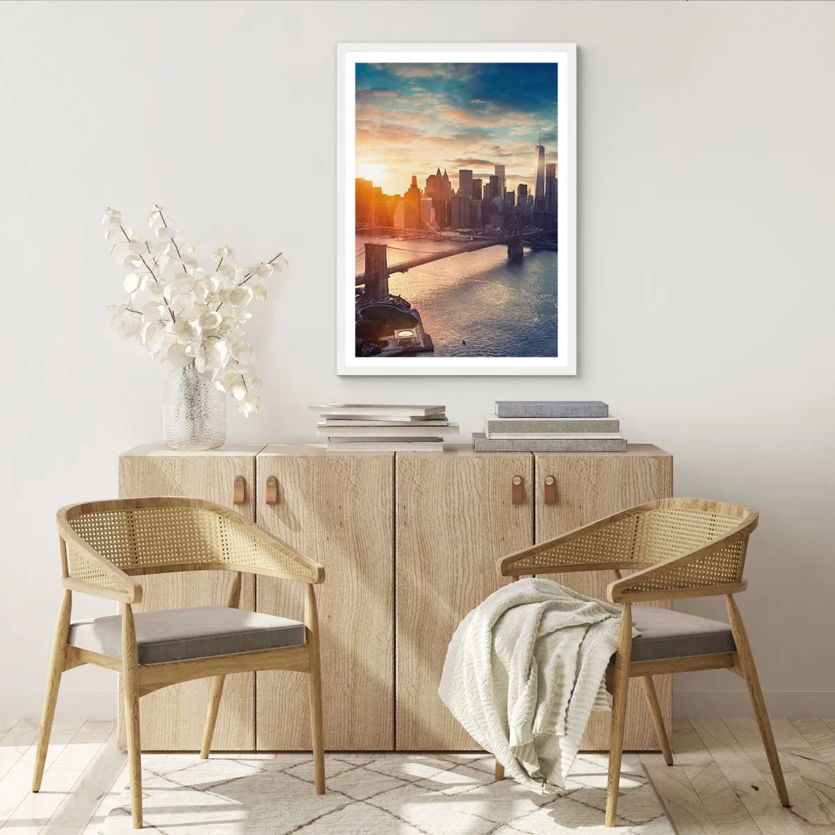 Affiche dans un cadre blanc - Poster - Monument de la culture occidentale - 61x91 cm