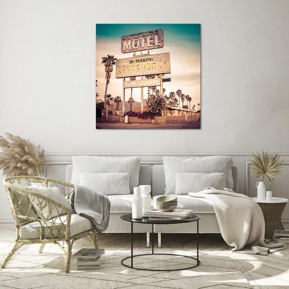 Impression sur verre - Image sur verre - Ici, le temps s'est arrêté - 70x70 cm