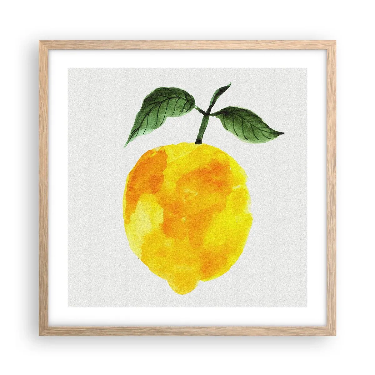 Affiche dans un chêne clair - Poster - Comment reconnaitre le goût du soleil - 50x50 cm