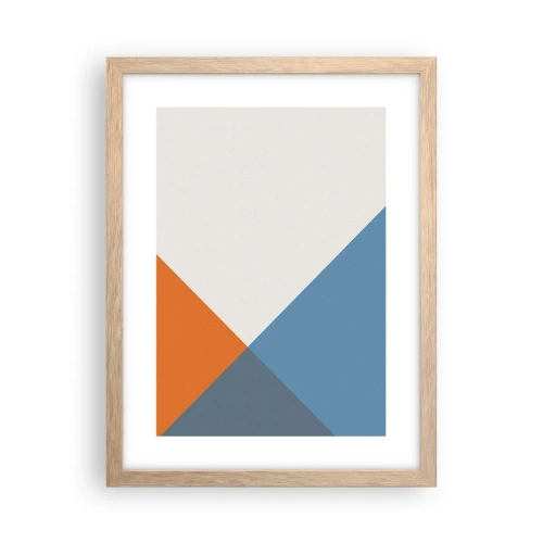 Affiche dans un chêne clair - Poster - Sous cette angle.... - 30x40 cm