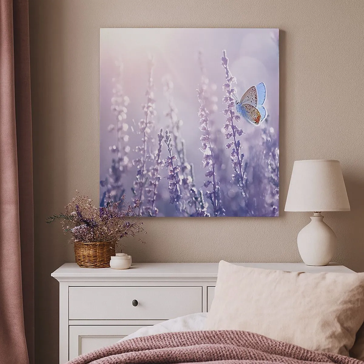 Impression sur toile - Image sur toile - Baiser de papillon - 30x30 cm