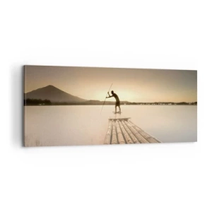 Impression sur toile - Image sur toile - Avant la fin du jour - 100x40 cm