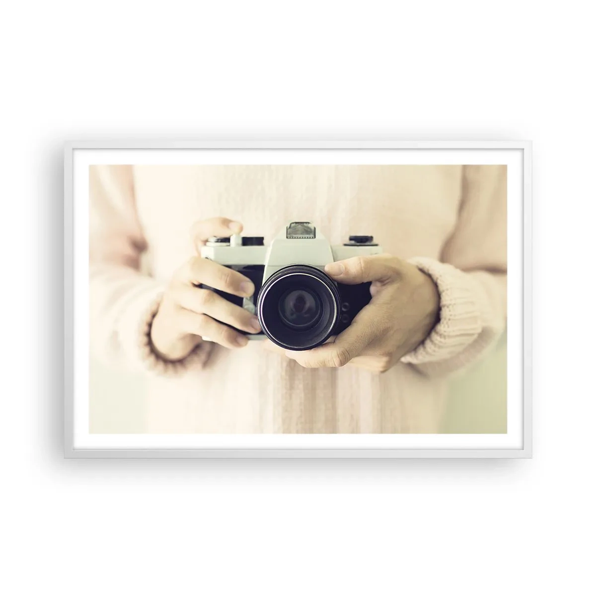 Affiche dans un cadre blanc - Poster - Pour voir plus ... - 91x61 cm