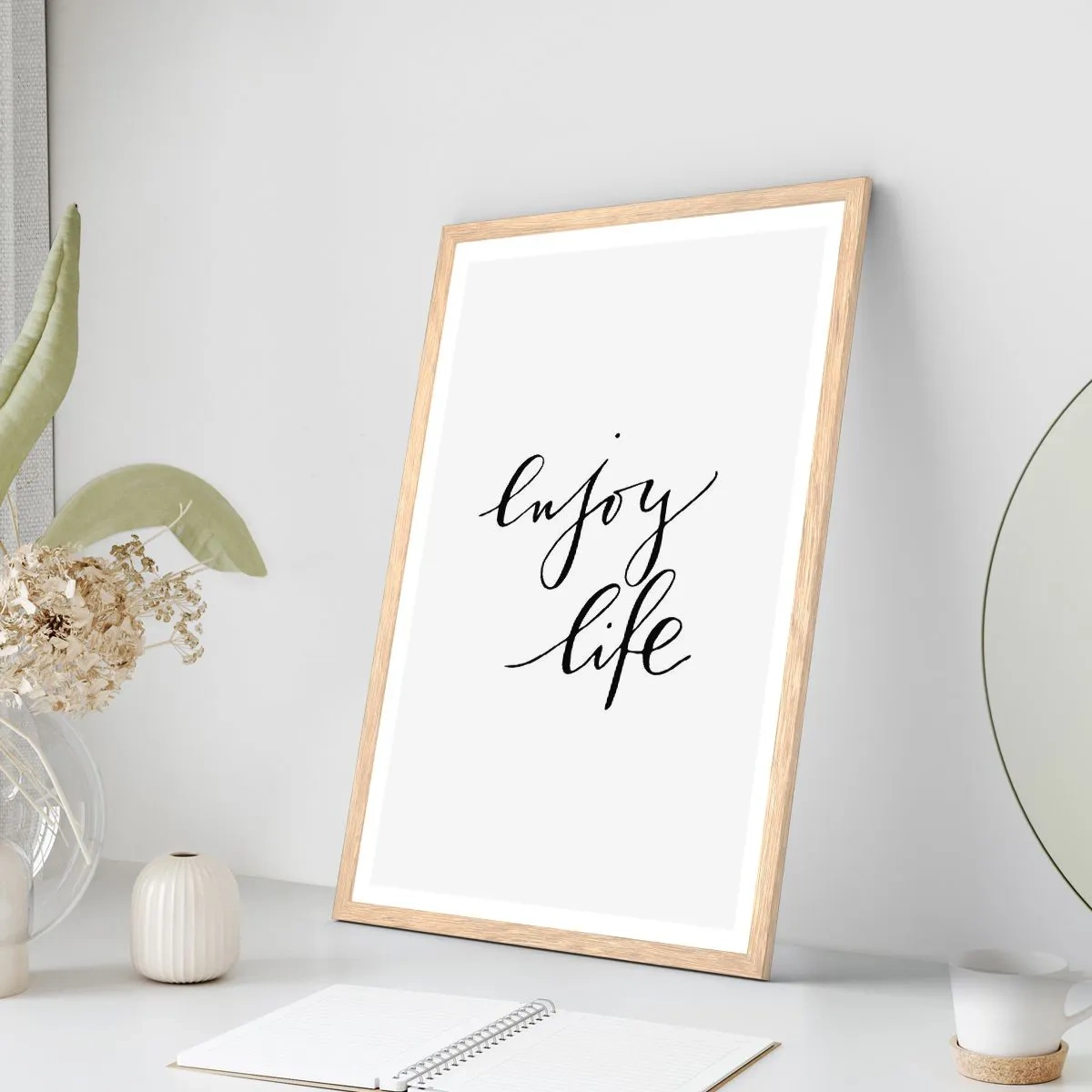 Affiche dans un chêne clair - Poster - Rien à ajouter.... - 61x91 cm