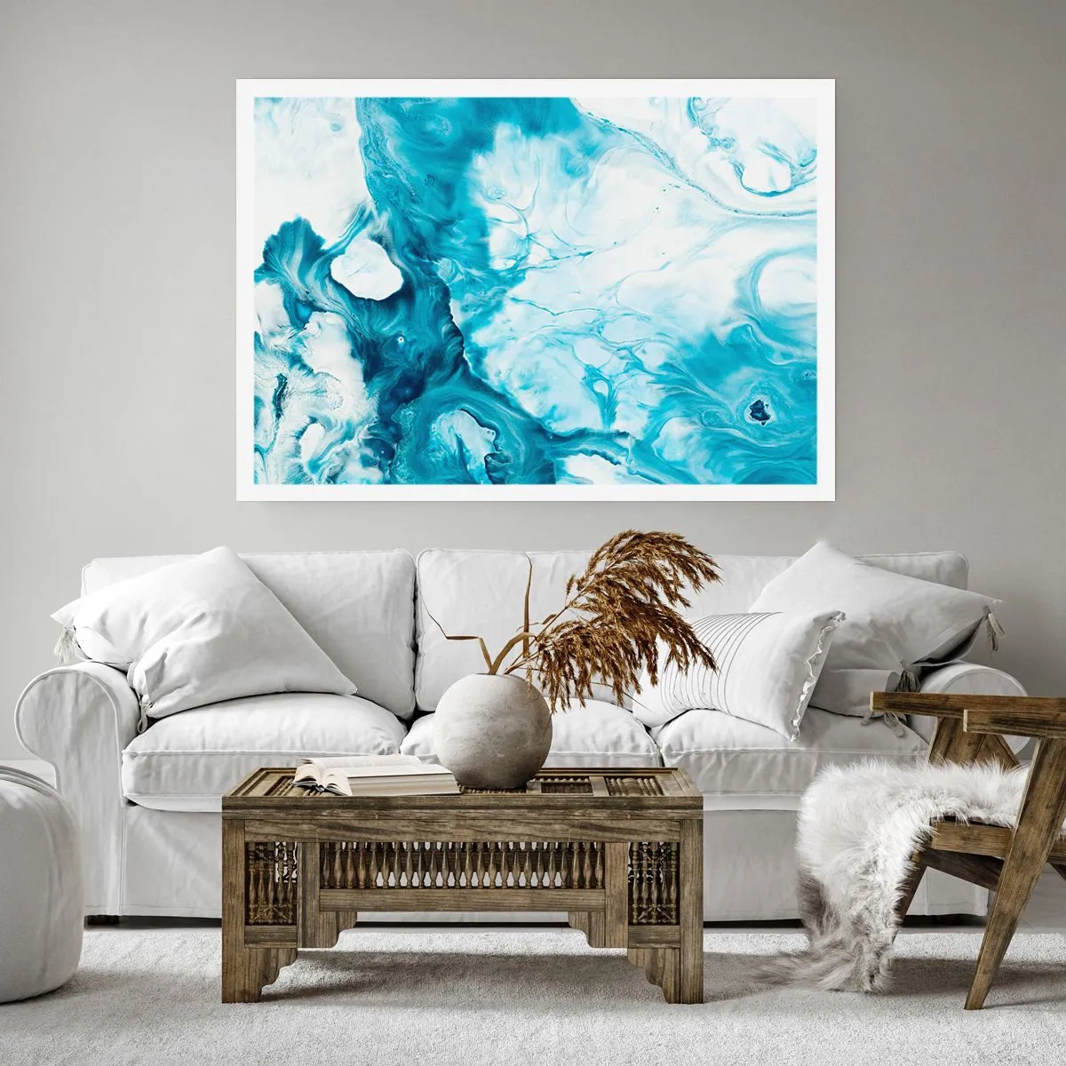 Affiche - Poster - Concert de bleu - 50x40 cm