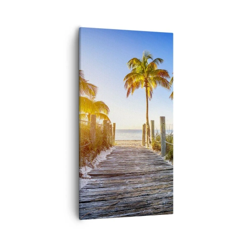 Impression sur toile - Image sur toile - Directement au paradis - 55x100 cm