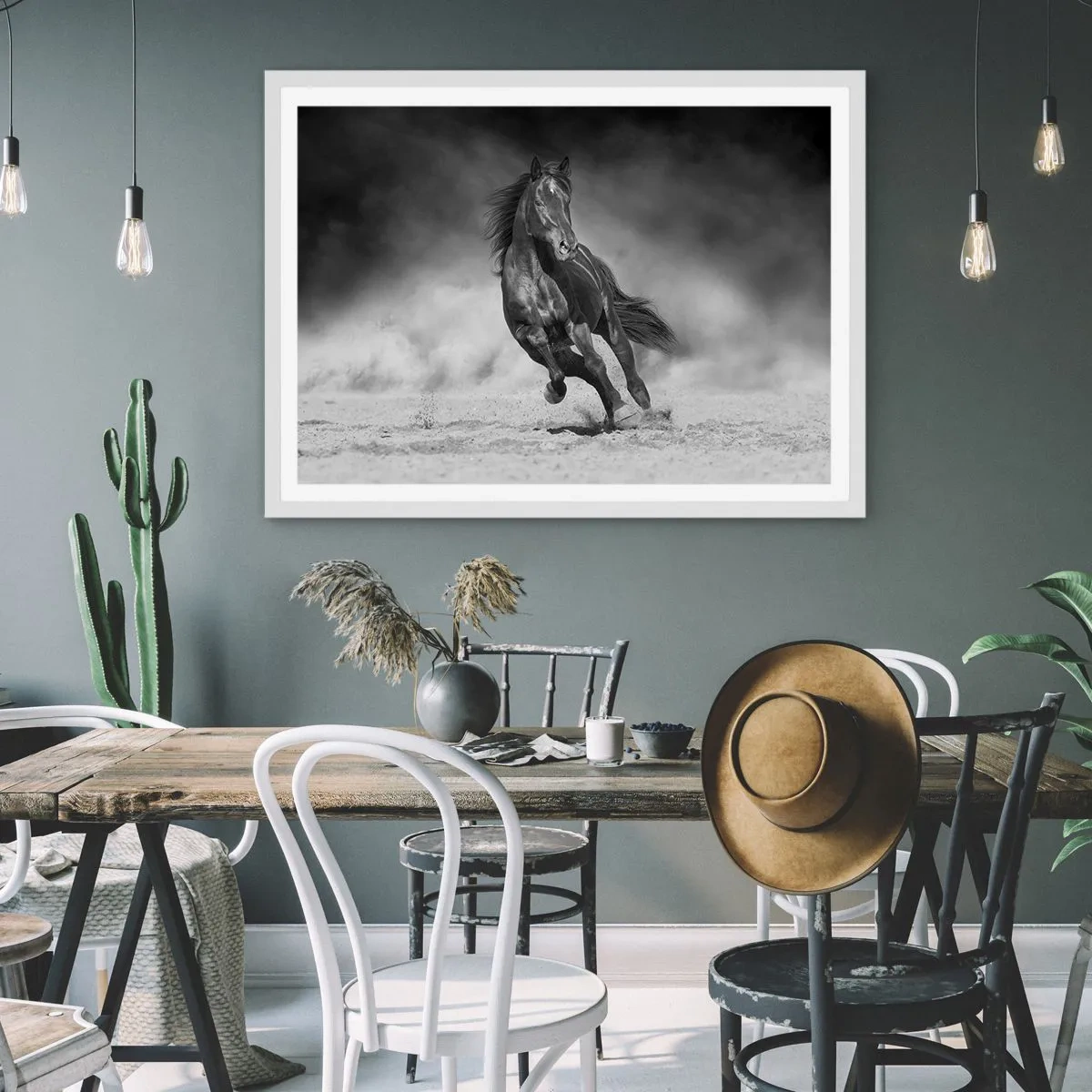 Affiche dans un cadre blanc - Poster - Digne de l'émir lui-même - 100x70 cm