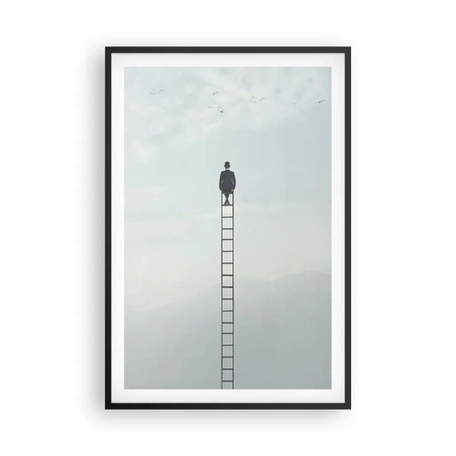 Affiche dans un cadre noir - Poster - Se soulever au-dessus - 61x91 cm