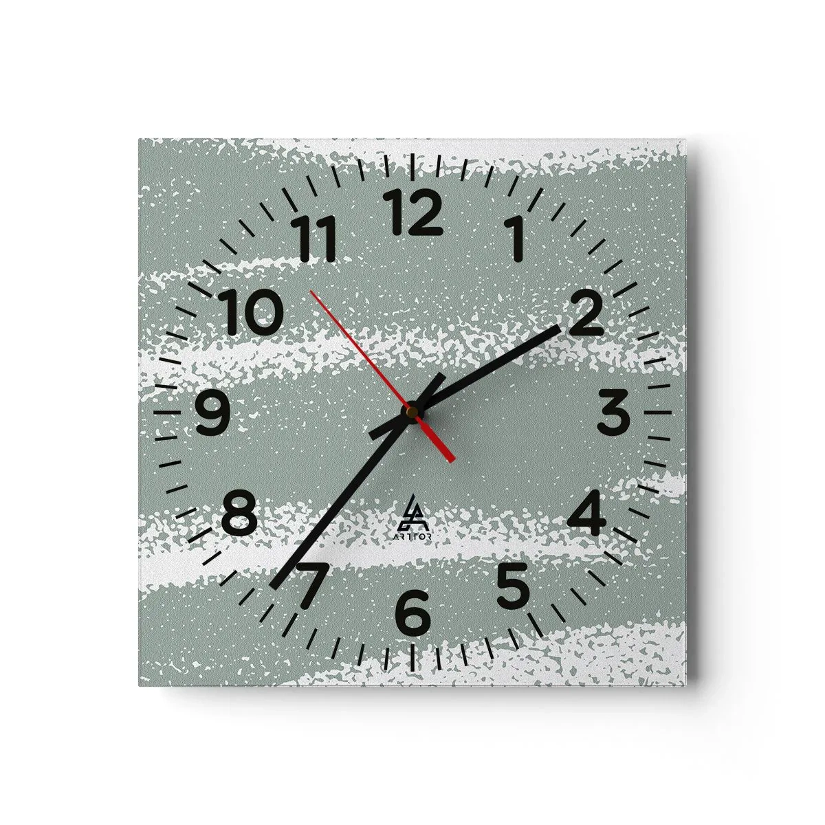 Horloge murale - Pendule murale - Abstraction dans un climat hivernal - 40x40 cm