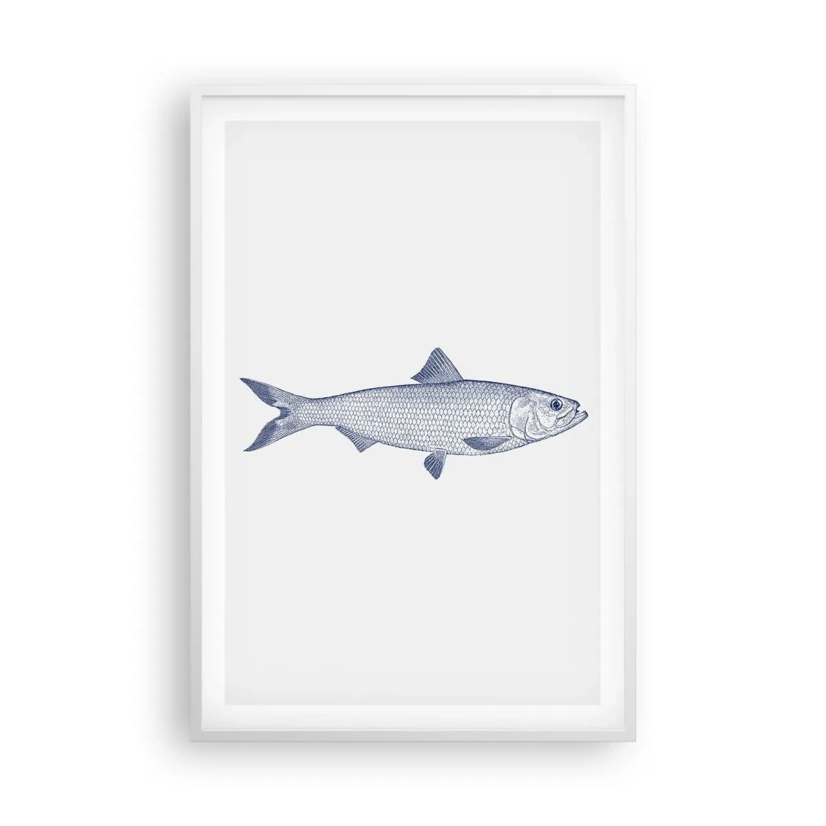 Affiche dans un cadre blanc - Poster - Salutations des mers du nord - 61x91 cm