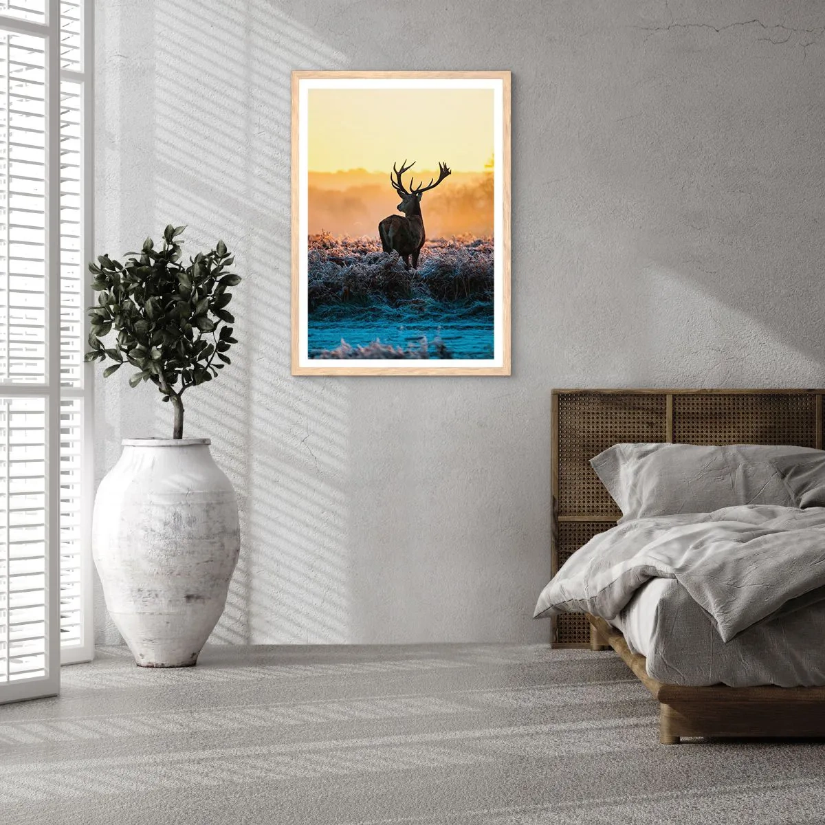 Affiche dans un chêne clair - Poster - Couronné pour sa succession - 50x70 cm