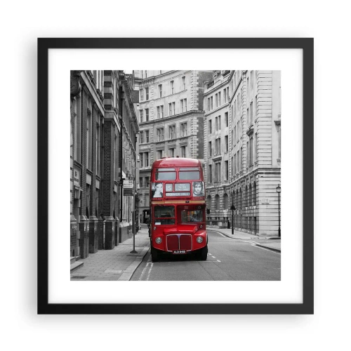 Affiche dans un cadre noir - Poster - La vie de tous les jours ne doit pas être grise - 40x40 cm