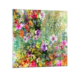 Impression sur verre - Image sur verre - En fleurs pour la perdition - 40x40 cm