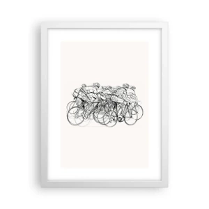 Affiche dans un cadre blanc - Poster - Ensemble en équipe - 30x40 cm